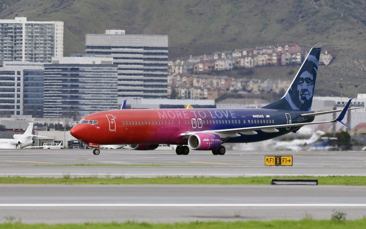 The special More to Love livery at SFO - Photo: Alaska Airlines