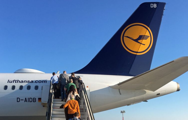 D-AIDB- One of Lufthansa's newly equipped IFC aircraft. Photo: JL Johnson | AirlineReporter