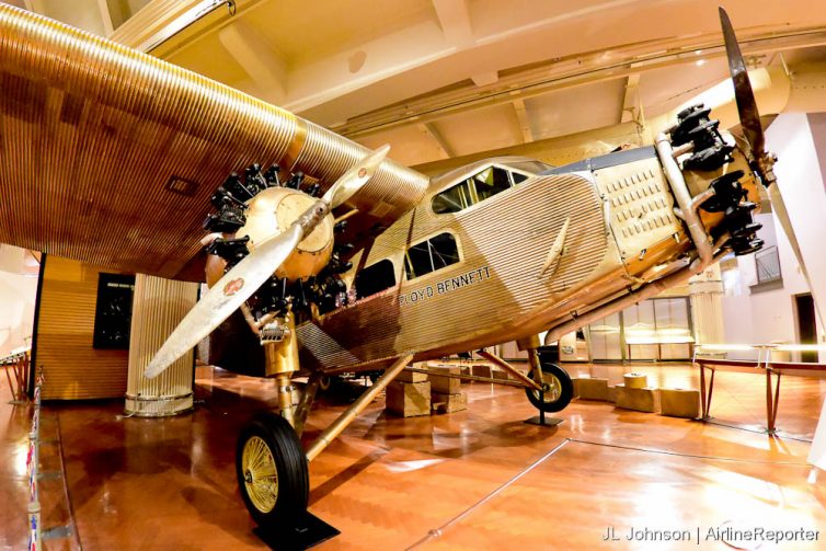 Ford's Tri-Motor "Tin Goose" was the first all metal airplane. A revolution for its time.