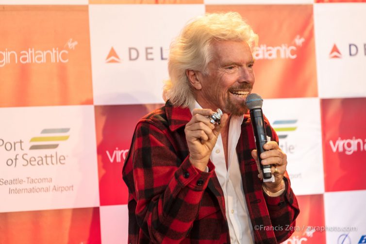 Branson recounted the story of how the salt-and-pepper shakers from Virgin Atlantic's first-class service turned into a solid bit of marketing for the airline.