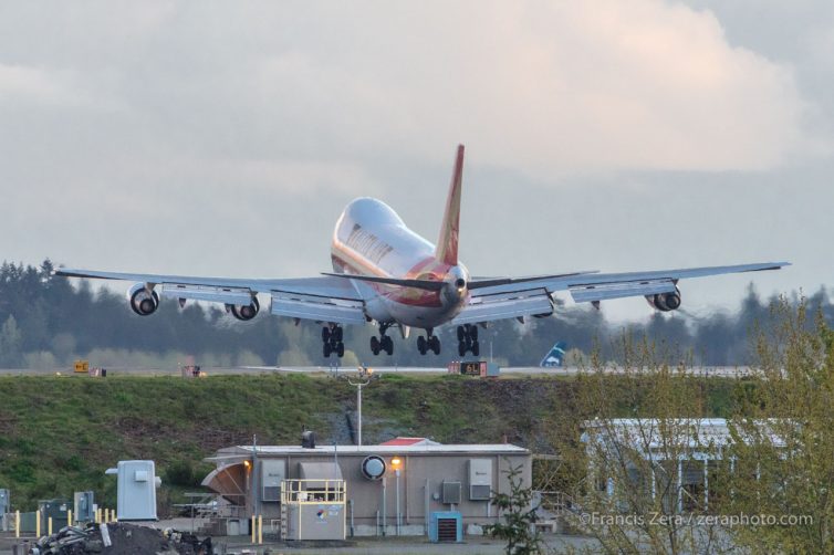 Seconds before touchdown at SEA.