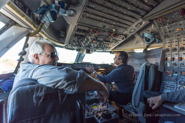 Capt. Scott Jakl talks to his crew during pre-flight preparations.