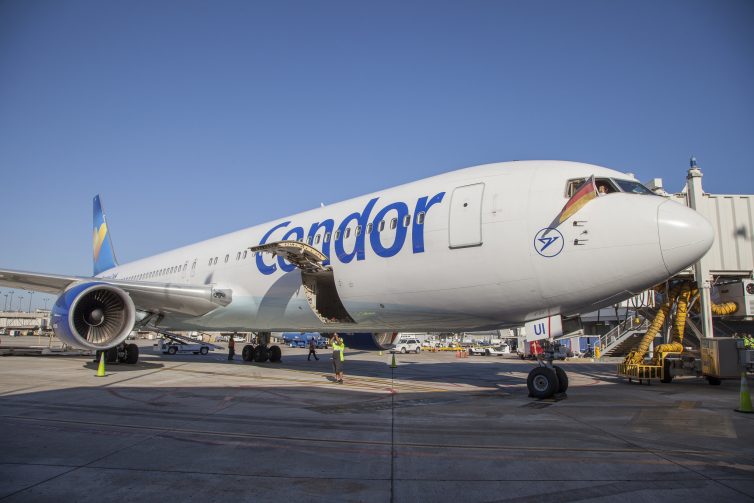 Condor Inaugural San Diego arrival - photo: San Diego County Regional Airport Authority