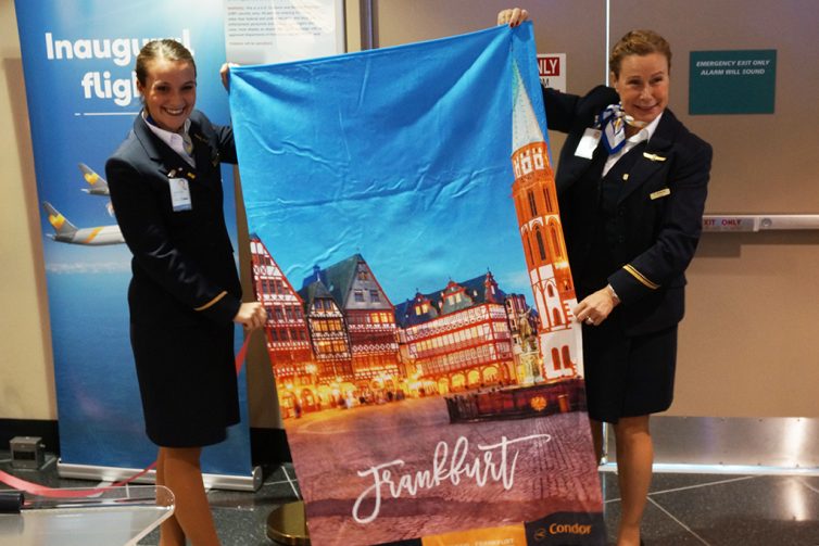 Towel souvenir for passengers - photo: Daniel T Jones | AirlineReporter