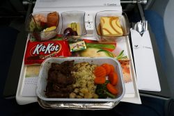 Premium Class meal - photo: Daniel T Jones | AirlineReporter