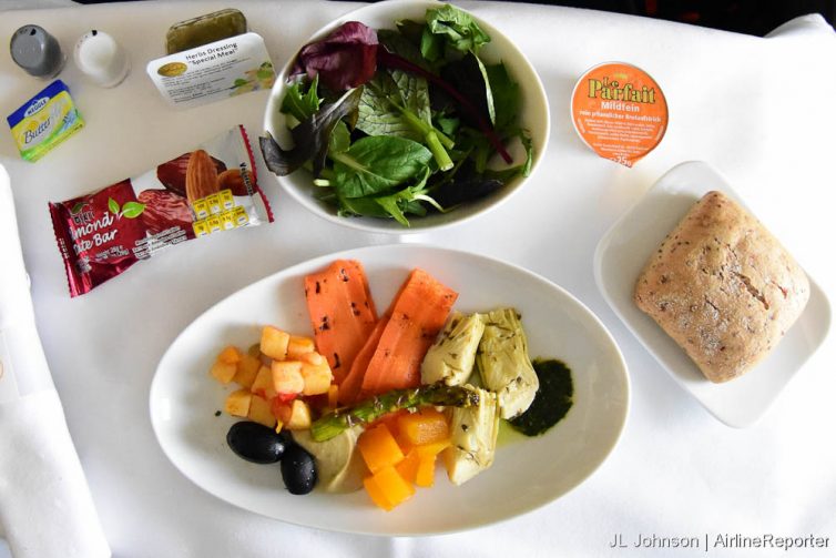 Appetizer? Roasted veggies, salad and miscellaneous other treats.