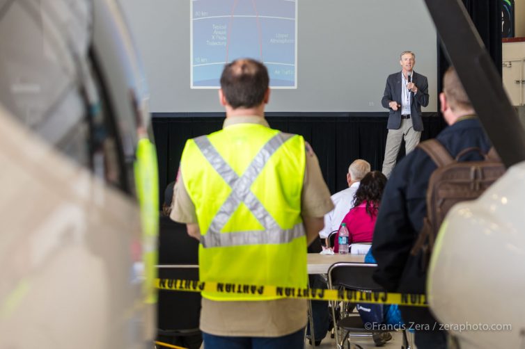 Erik Lindbergh, grandson of legendary aviator Charles Lindbergh and an accomplished aviator in his own right, was the featured presenter. 