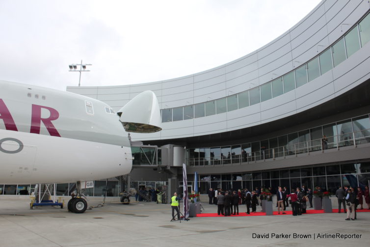 A look at the delivery center and the nose still up.