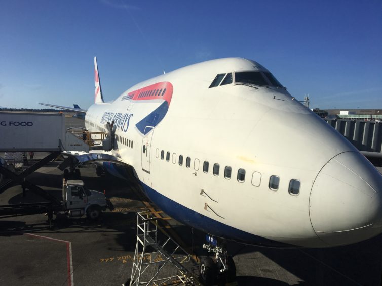 British Airways Business Class 747 Upper Deck