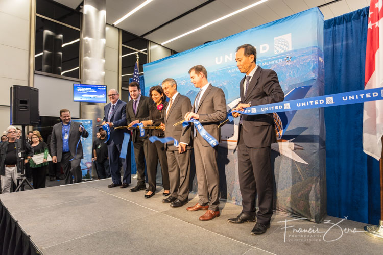There was even a ribbon-cutting ceremony - the presence of a trade delegation highlighted the fact that economic ties are strong between Singapore and the U.S.
