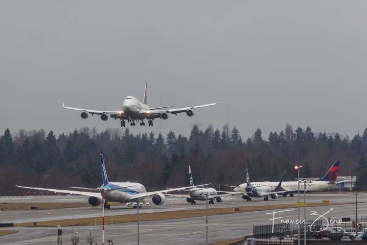 Landing at Sea-Tac.