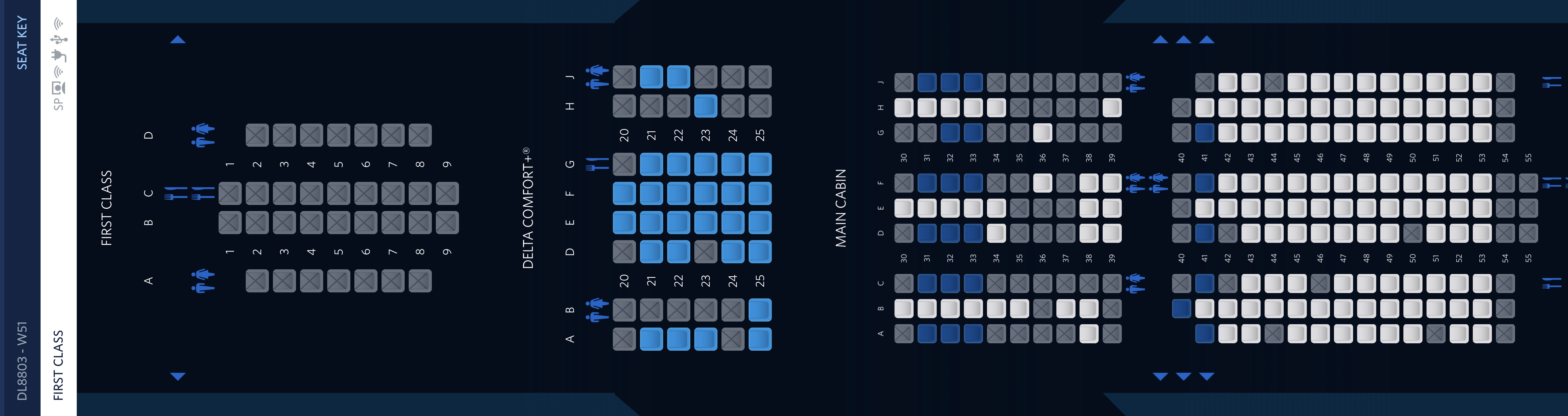 Delta A350 900 Seat Map Elcho Table