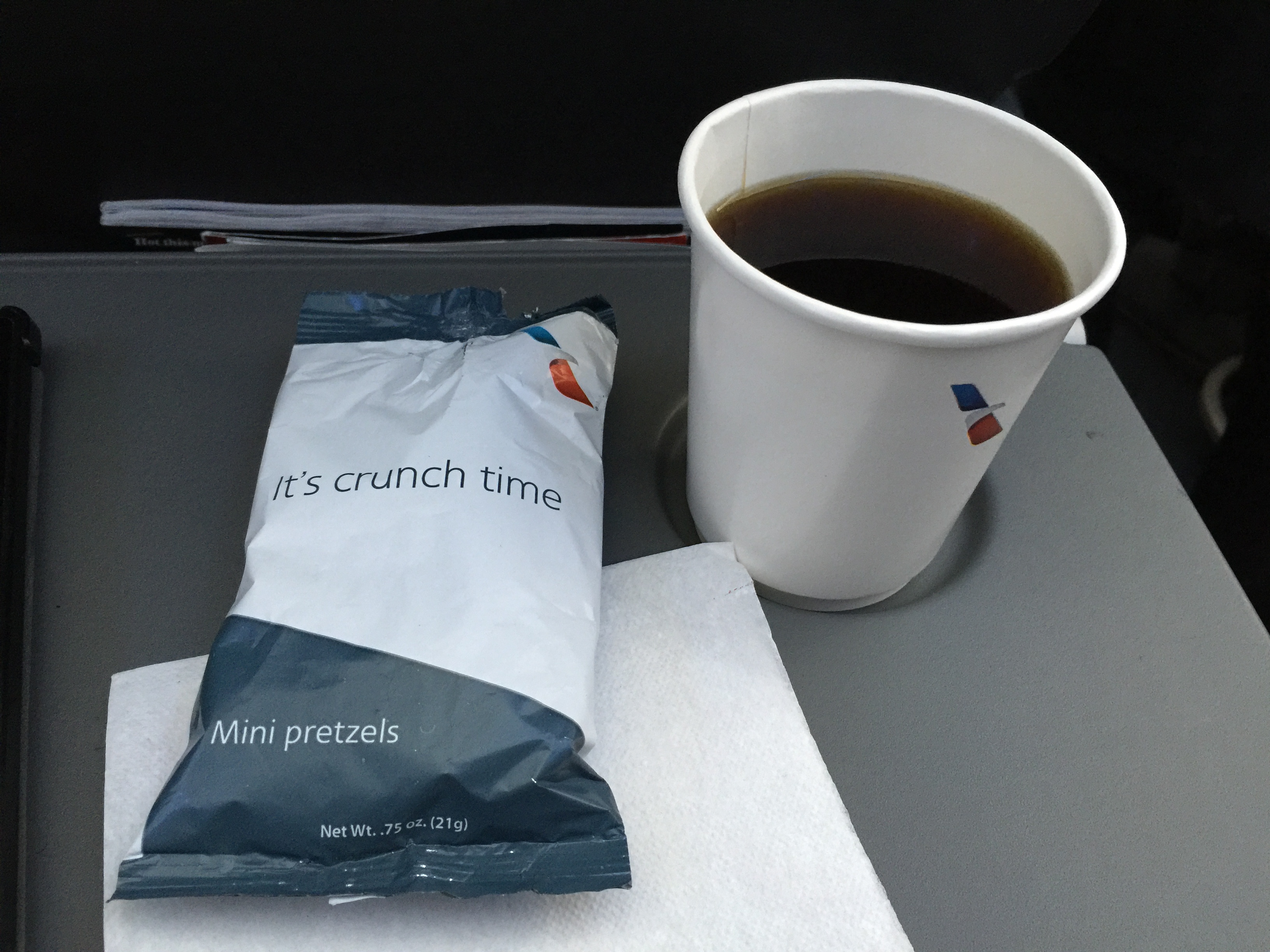 American Air Coach Snacks AirlineReporter