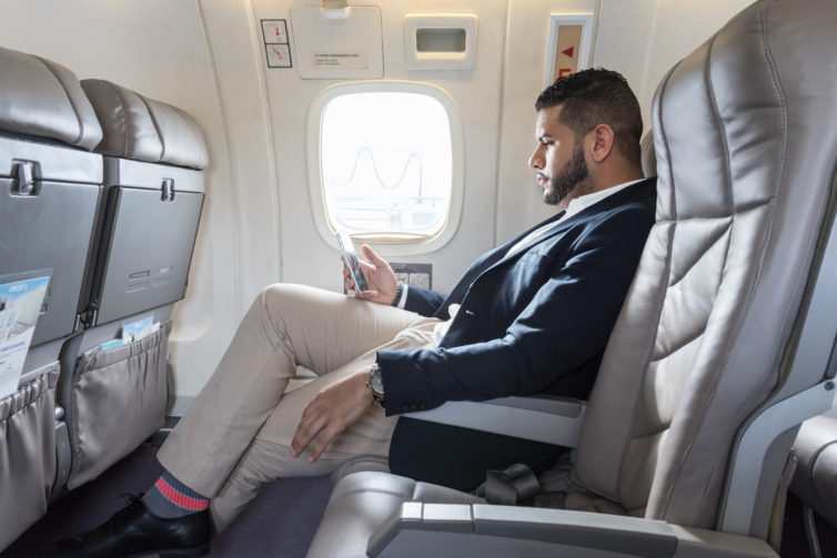 Yes, the legroom really is that good. - Photo: OneJet