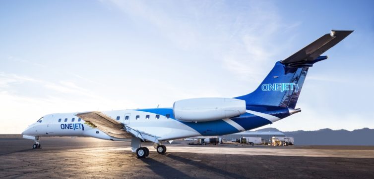 Glamour Shot of a OneJet ERJ. - Photo: OneJet