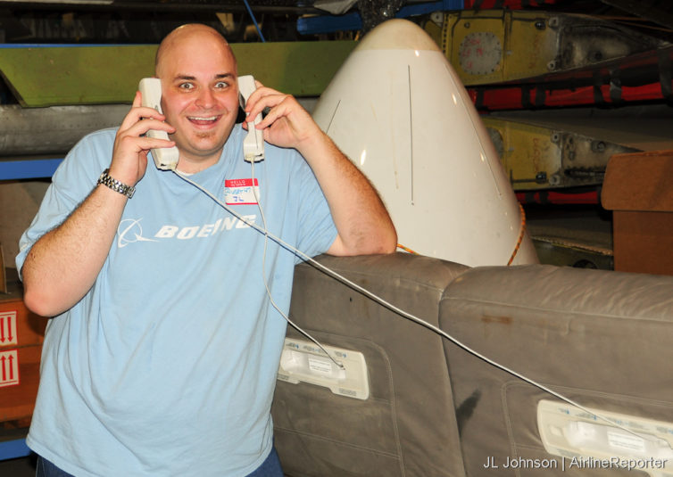 JL, a self-described "fat flyer" at an AvGeek event in 2012 when he was near his peak weight.