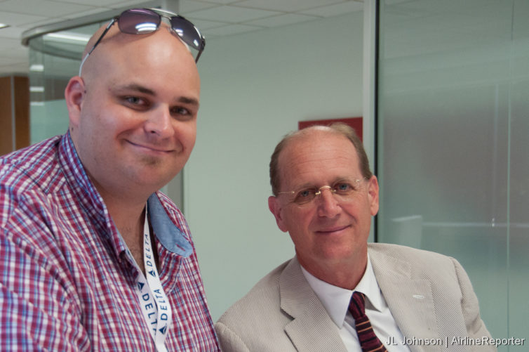 Fat flyer JL with former Delta Air Lines CEO Richard Anderson.