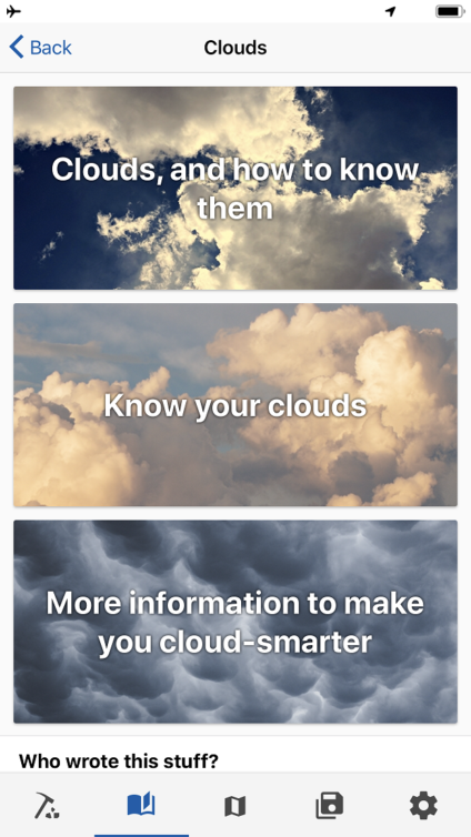 Read up on clouds