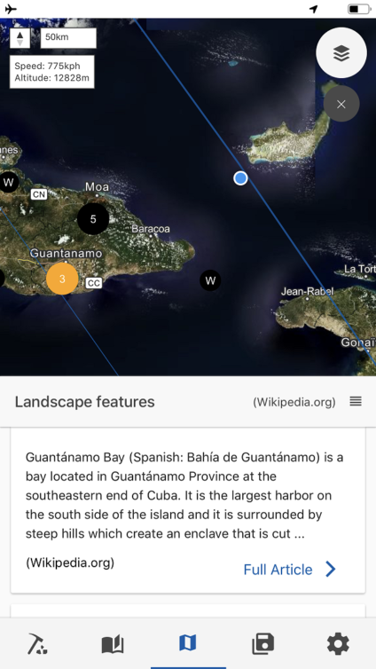 Flying near -and learning about- Guantanamo Bay