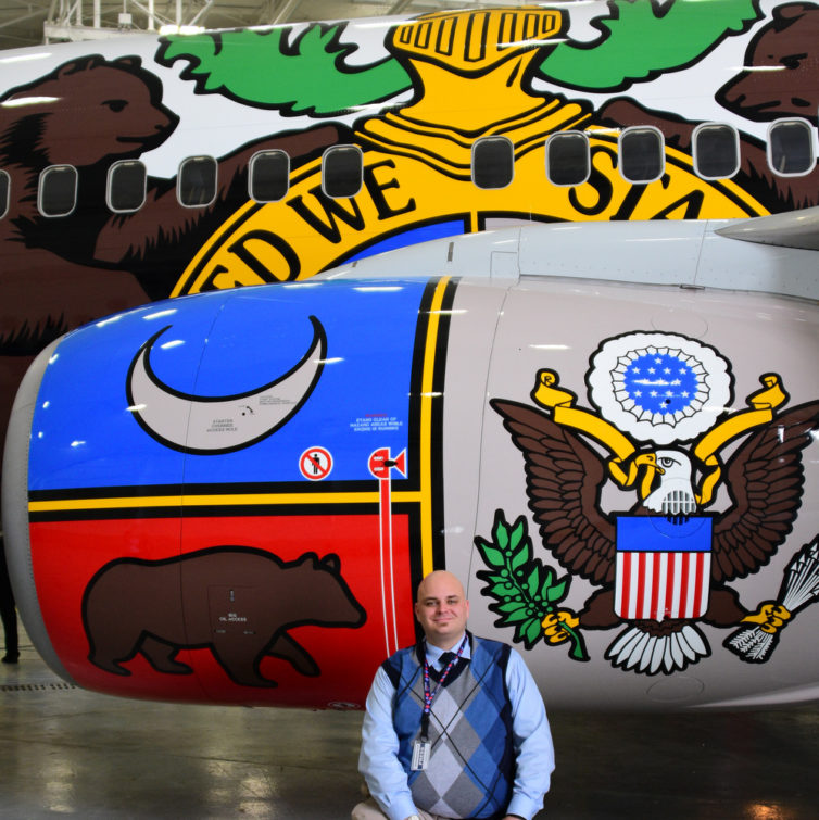 JL at the unveiling of Southwest's Missouri One, a plane dedicated to his home state. - Photo: Joe McBride.
