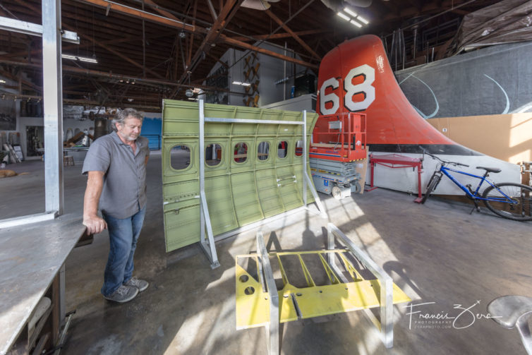 Hall and some of his creations.