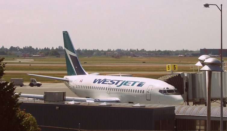 737 Parked at the gate at YVR