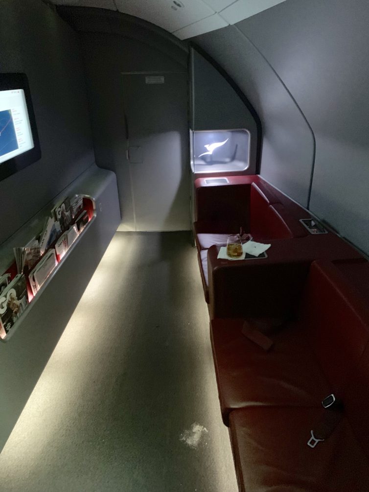 The First & Business Class lounge upstairs on the A380 - Photo: Colin Cook