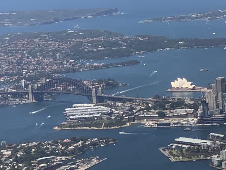Beautiful view of Sydney Harbour on departure from SYD - Photo: Colin Cook