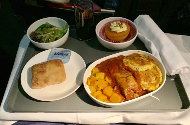 Beef brisket in Premium Economy - Photo: Colin Cook