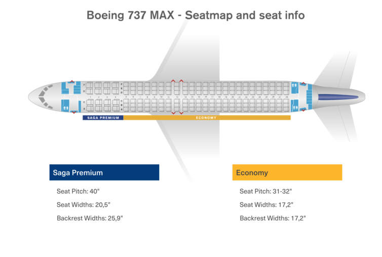 Boeing 737 max 9 схема салона