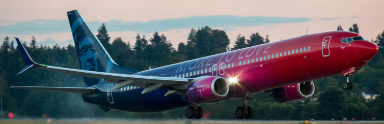 Ironically the Alaska 737 with the More to Love livery celebrating their merger with Virgin was parked next to our A321 at SFO - Photo: Jeremy Dwyer-Lindgren | JDLMultimedia