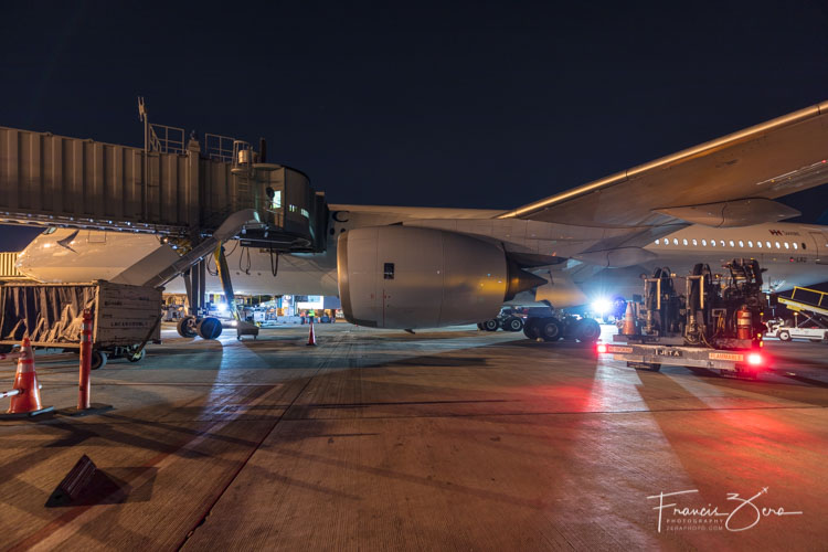 Loading up for the long flight to Hong Kong