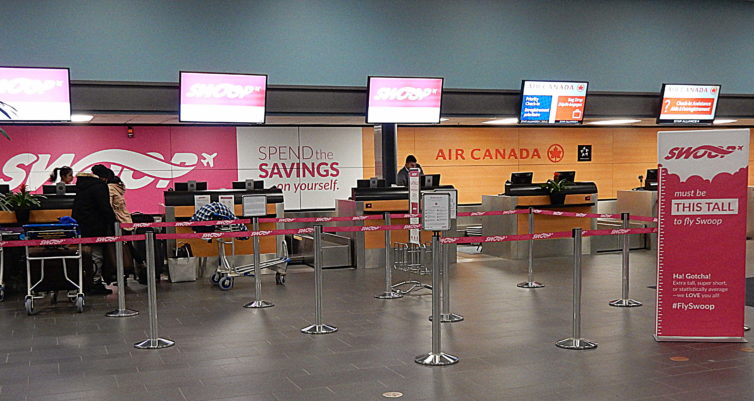 Swoop's Check-In Desks