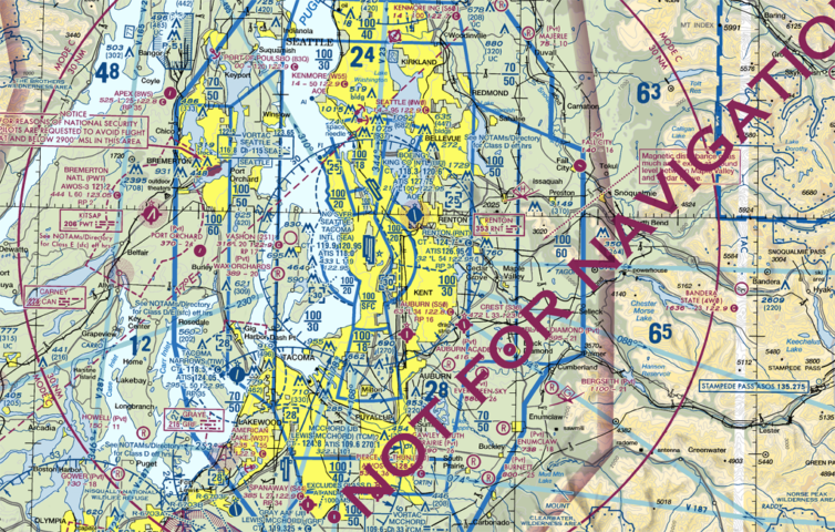 Aviation charts also have a bit of a learning curve