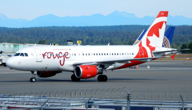 Air Canada Rouge A319 Taxiing at YVR