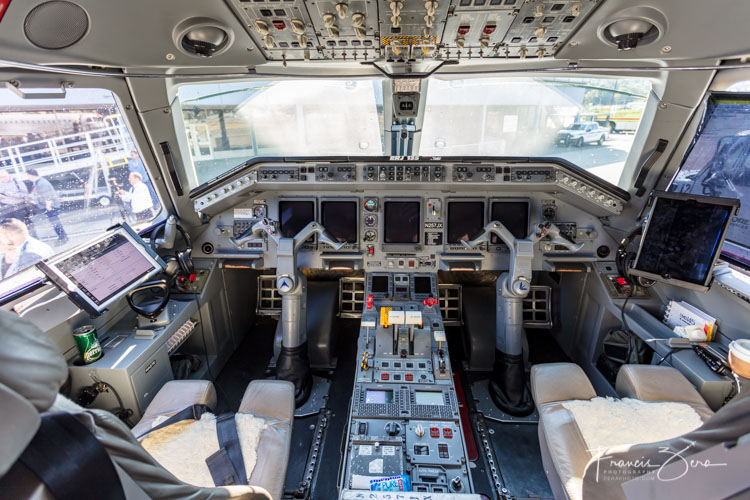 A peek at the ERJ135 flight deck