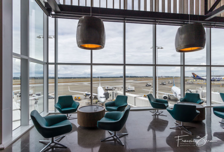 Alaska's new flagship lounge is huge, comfortable, and offers great views of the runways at SEA
