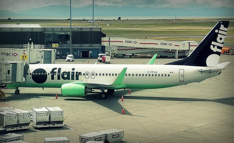 Flair Air 737 parked at YVR - Photo: John Jamieson