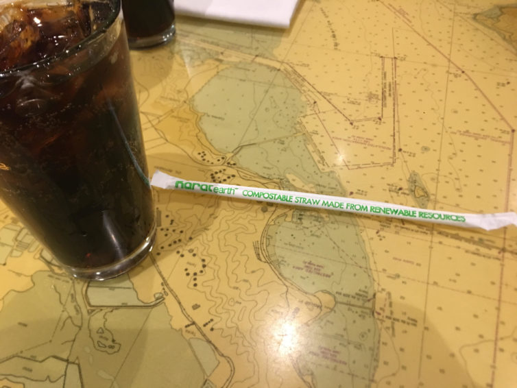 My paper straw that I got to try while flying through SFO last - Photo: David Parker Brown