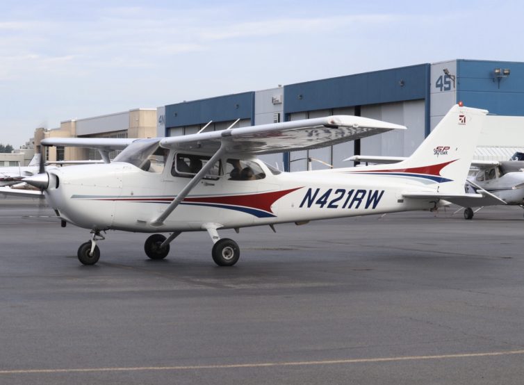 That's me, working through preflight checklists on the Galvin ramp. Photo by Chuyi Chuang