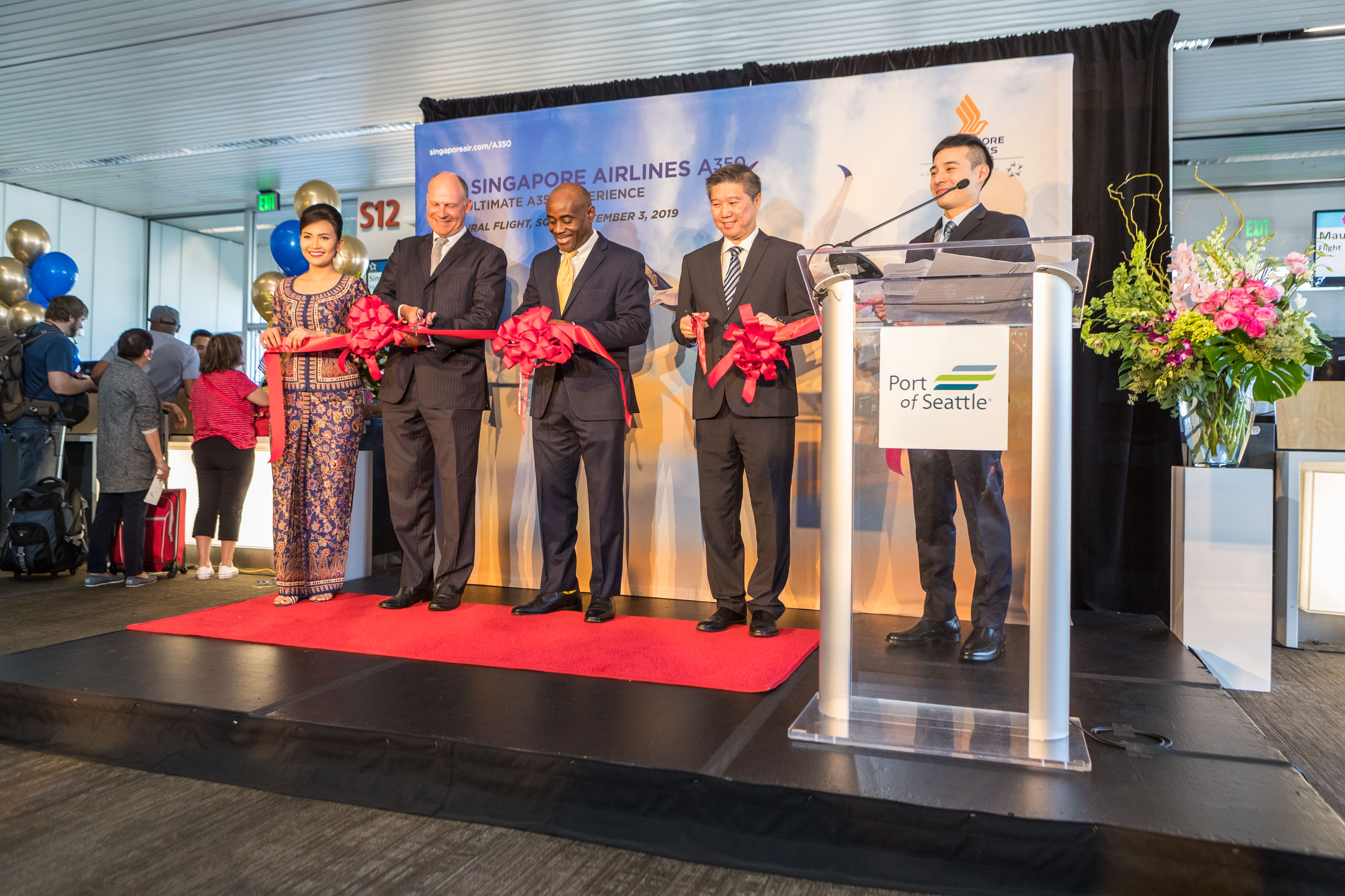Can't have an inaugural, without a ribbon cutting! - Photo: SQ