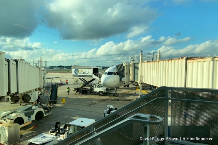 My gate at FLL gave amazing views of my Alaska Airbus A321.... not!