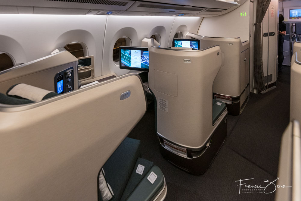 Cathay's business class seats are very well thought out.