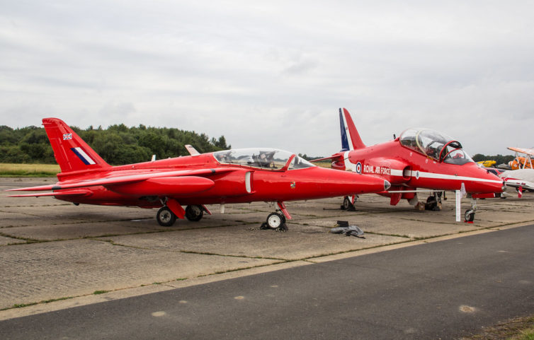 The Folland Gnat (in front) was previously flown by the Red Arrows - Photo: Steve Lynes | FlickrCC
