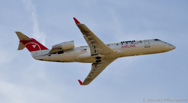 N826AY, a Northwest CR-2 climbs out of Memphis in style one afternoon in October, 2010. 