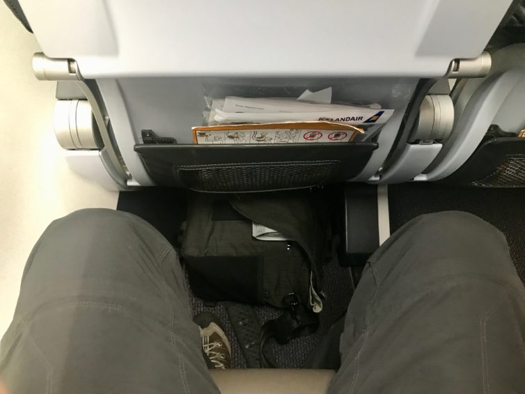 I don't have long legs, but there still seemed to be an adequate amount of room in economy