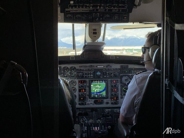 Great view from the flight deck... from seat 2A