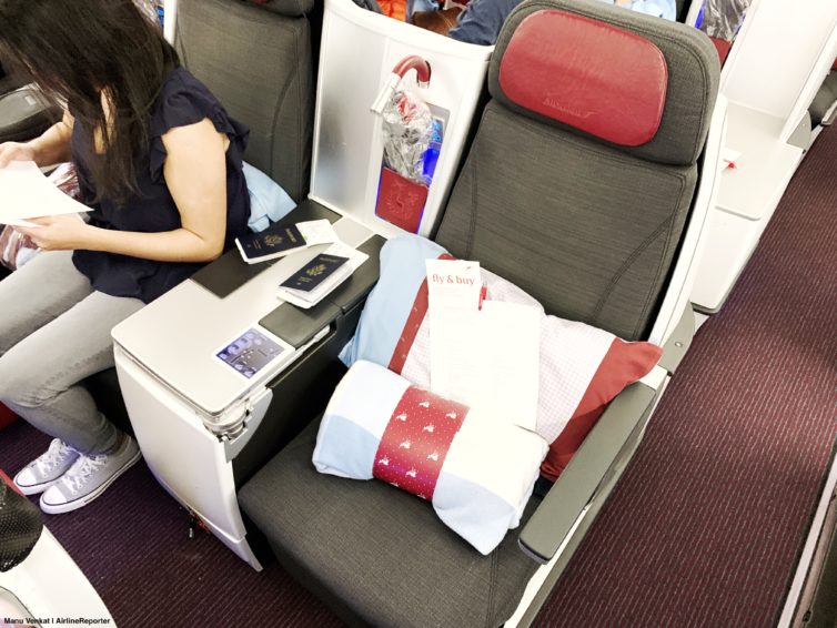Austrian Airlines business class seats