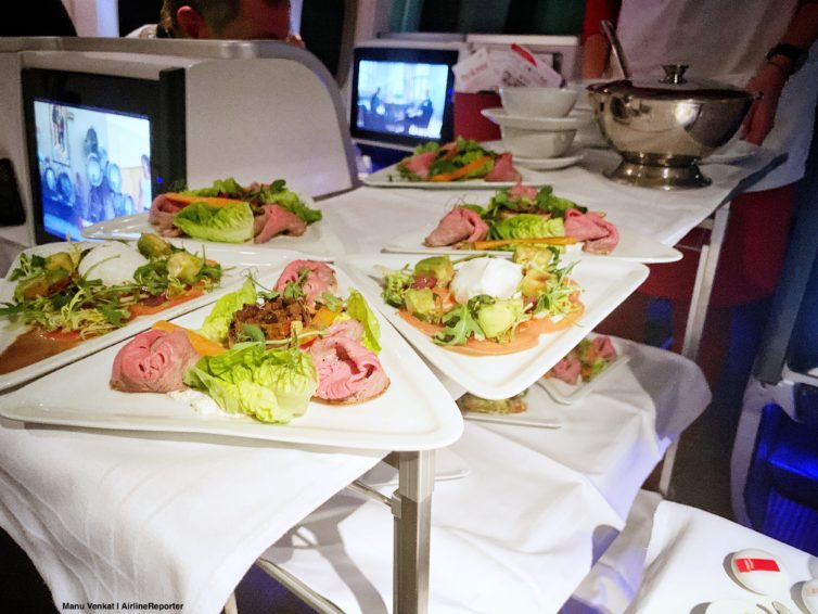 Austrian Airlines dining cart