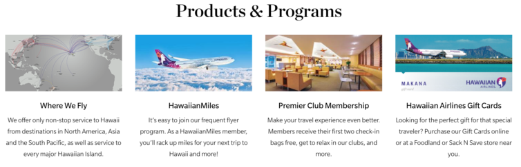 Section of Hawaiian's website that shows the A330 times two - Screenshot: hawaiianairlines.com